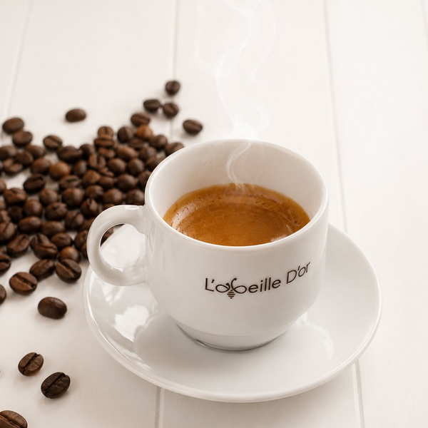 Espresso and hot coffee at L'abeille D'or